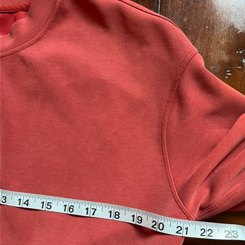 Lululemon Perfectly Oversized Cropped Crew Softstreme Cayenne Size XS - Picture 9 of 10